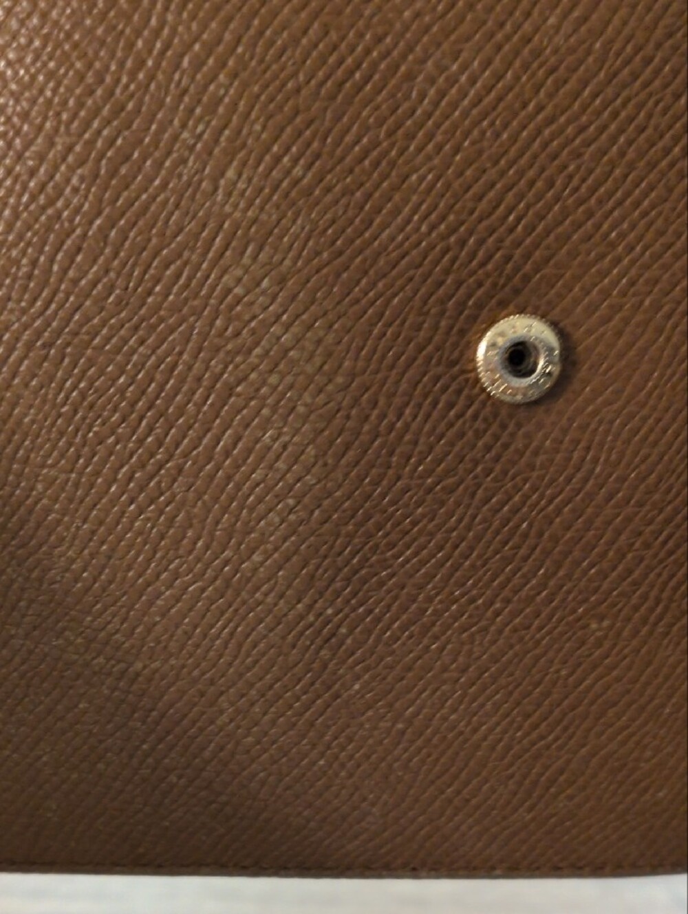 BVLGARI Vintage Classico Leather Compact Bifold Wallet Camel Tan Gold - Picture 7 of 12